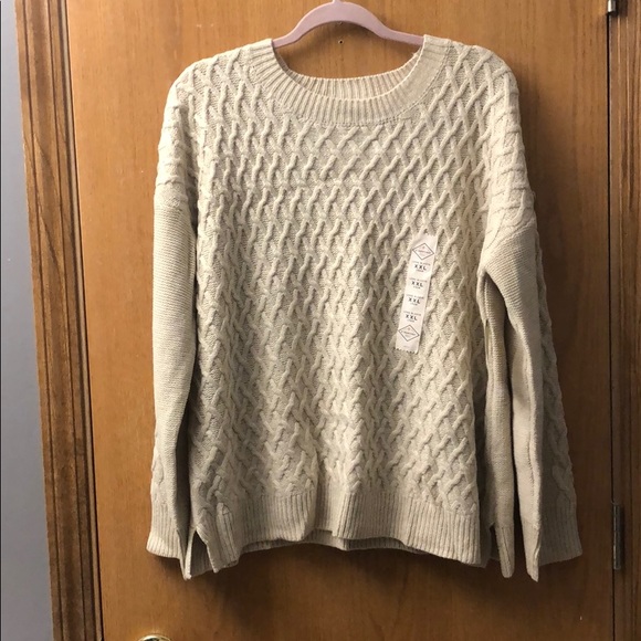 NWT Cream Sweater - Picture 1 of 10